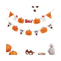 Decoração De Festa De Halloween: Banner Boo, Abóbora, Fantasma, Teia De Aranha, Morcego, Sino, Decoração De Festa De Halloween: Banner Boo, Abóbora, Fantasma, Teia De Aranha, Morcego, Sino,