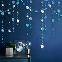 Decoração de festa Decor365 Circle Dot Garland Ice Blue
