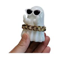 Decoração De Festa Fantasma Branco Fofo, Ornamento Para Mesa De Estudo Ou Pequeno Jardim, Presente