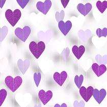 Decoração de festa Garland Lasting Surprise Purple com 12 m de comprimento Decoração de festa Garland Lasting Surprise Purple com 12 m de comprimento