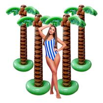 Decoração de festa inflável Palm Tree Playbees, 6 pés, pacote com 4