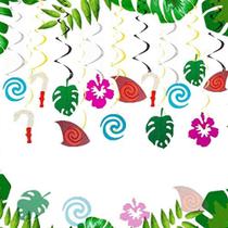 Decoração de festa Jevenis Moana Birthday Hanging Swirl x15