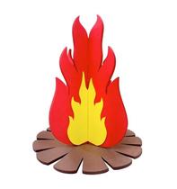 Decoração de Festa Junina Display EVA Fogueira 3D São João