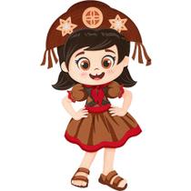 Decoração de Festa Junina Painel Maria Bonita 3D em EVA Cangaceira Grande 54 cm pra Festa Junina Escola Quadrilha São João Decoração de Festa Junina Painel Maria Bonita 3D em EVA Cangaceira Grande 54 cm pra Festa Junina Escola Quadrilha São João