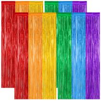 Decoração de festa Rainbow Backdrop ZATAYE, pacote com 4, Pride, 1 m x 2 m Decoração de festa Rainbow Backdrop ZATAYE, pacote com 4, Pride, 1 m x 2 m