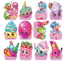 Decoração De Festa Shopkins - 10 Displays De 30cm - RS Displays