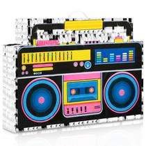 Decoração de festa temática de música retrô Piñata Boombox dos anos 80