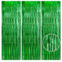 Decoração de festa TONIFUL Laser Green Door Streamers x3