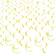 Decoração de Festa Yymobt - 28 Swirls Dourados em Papel Laminado Decoração de Festa Yymobt - 28 Swirls Dourados em Papel Laminado