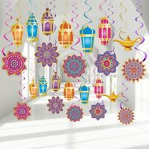 Decoração de festa Zonon 52 peças Ramadan Mubarak Arabian Nights Decoração de festa Zonon 52 peças Ramadan Mubarak Arabian Nights