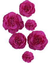 Decoração de flores de papel artificial Letjolt Rose Set 6