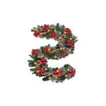 Decoração de guirlanda de LED Guirlandas de vime Rattan Christmas Decoração de guirlanda de LED Guirlandas de vime Rattan Christmas