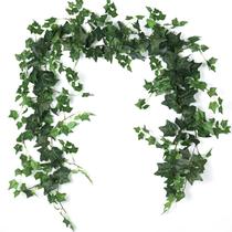Decoração de guirlanda verde Artificial Ivy Vines RECUTMS de 1,95 m Decoração de guirlanda verde Artificial Ivy Vines RECUTMS de 1,95 m