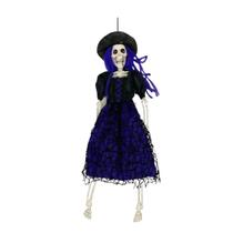 Decoração de Halloween Bruxa Esqueleto para Pendurar