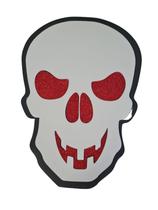 Decoração De Halloween Caveira Em Eva Com Glitter-Kit 2Un Decoração De Halloween Caveira Em Eva Com Glitter-Kit 2Un