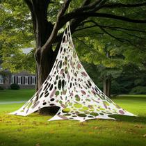 Decoração de Halloween com teia de aranha gigante de 800 pés quadrados, vermelho-sangue