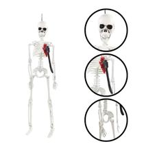 Decoração de Halloween Esqueleto Faca No Peito para Pendurar