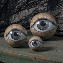 Decoração de Halloween Fun Express Eyeballs Orbs 9 orbes 3 tamanhos