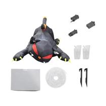 Decoração De Halloween Inflável LED Gato Preto De 1,8M Para Jardim Externo