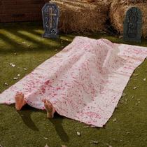 Decoração de Halloween JOYIN, cadáver sangrento de 1,5 m com pés