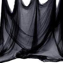 Decoração de Halloween Whaline Black Creepy Cloth 7x2,3m