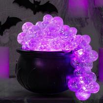 Decoração de Halloween Witch Pot ZUOKEMY Light Up com bolas