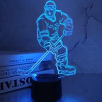 Decoração de hóquei no gelo Night Light FULLOSUN Hockey 3D Illusion Decoração de hóquei no gelo Night Light FULLOSUN Hockey 3D Illusion