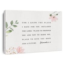 Decoração de impressão em tela, versículo bíblico Jeremiah 29:11 30x38cm emoldurada Decoração de impressão em tela, versículo bíblico Jeremiah 29:11 30x38cm emoldurada