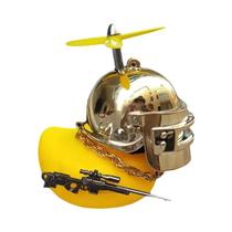 Decoração de Interior de Carro com Pato de Borracha Amarelo e Acessórios