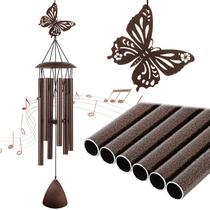 Decoração de jardim ao ar livre Wind Chimes Doopeer 37 cm Butterfly