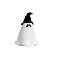 Decoração de jardim com estátua de resina Halloween Wizard Ghost