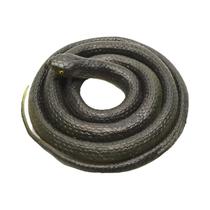 Decoração De Jardim De Halloween Realista De 120cm Cobra De Borracha Mamba Negra Brinquedo De