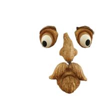 Decoração de jardim Funny Tree Face Sculpture Resin 4-9,5 cm