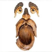 Decoração De Jardim Rosto Árvore Escultura Resina Olhos Boca Decoração De Jardim Rosto Árvore Escultura Resina Olhos Boca
