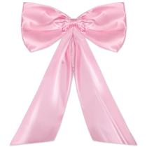 Decoração de laço de parede Phoaxul Satin Big Pink Bow 91x61cm