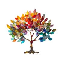 Decoração De Mesa Árvore Da Vida Em Acrílico Pequena, Impermeável E Resistente Ao Desgaste,