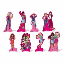 Decoração de Mesa Barbie Aniversário Infantil 8 Unidades