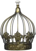 Decoração de mesa Crown Cheung's FP-3631B Prata 18x18x25 cm