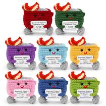 Decoração de mesa Dumpster Fire Crochet Purryegift 8 unidades mini