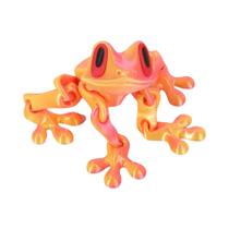 Decoração De Mesa Em Forma De Sapo Magnético Movível Impresso Em 3D, Figurinha De Animal Simulada,