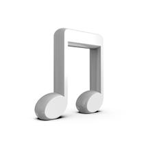 Decoração de Mesa Enfeite Nota Musical Mini Colcheia Dupla