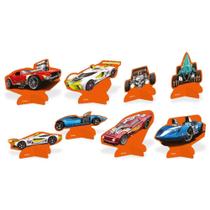 Decoração de Mesa Festa Hot Wheels - 8 Unidades - Festcolor Decoração de Mesa Festa Hot Wheels - 8 Unidades - Festcolor