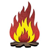 Decoração de Mesa Festa Junina Fogueira em EVA 3D Kit com 3 Un Decoração de Mesa Festa Junina Fogueira em EVA 3D Kit com 3 Un