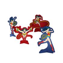 Decoração de Mesa Festa Mulher Maravilha - 08 unidades - Festcolor - Rizzo Festas