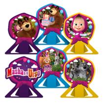 Decoração de Mesa - Masha e o Urso Clássica - 06 Unidades - Regina - Rizzo Decoração de Mesa - Masha e o Urso Clássica - 06 Unidades - Regina - Rizzo