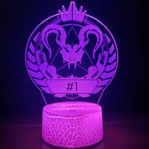 Decoração de mesa Night Light 3D Apex Legends Hunter Badge