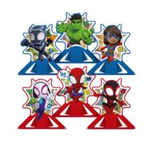 Decoração de Mesa - Spider e Seus Amigos Espetaculares - 06 Unidades - Regina - Rizzo Decoração de Mesa - Spider e Seus Amigos Espetaculares - 06 Unidades - Regina - Rizzo