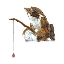 Decoração De Mini Paisagem Para Tanque De Peixes Em Forma De Gato, Ornamentos Criativos E Divertidos