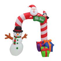 Decoracao De Natal Arco Feliz Natal Inflável Com Papai Noel Decoracao De Natal Arco Feliz Natal Inflável Com Papai Noel