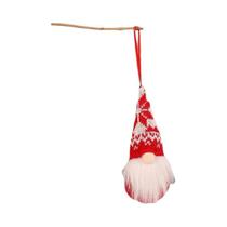 Decoração De Natal Artesanal: Boneco De Fio Tricotado Sem Rosto, Pingente Charmoso Para Decoração De